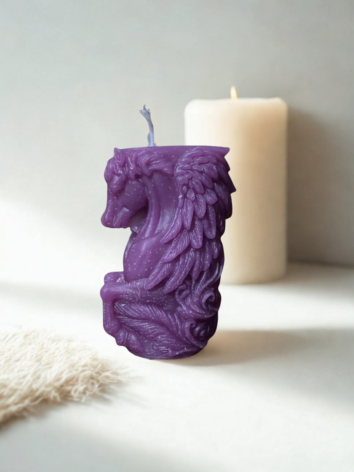 Şık At Figürlü Dekoratif Mum